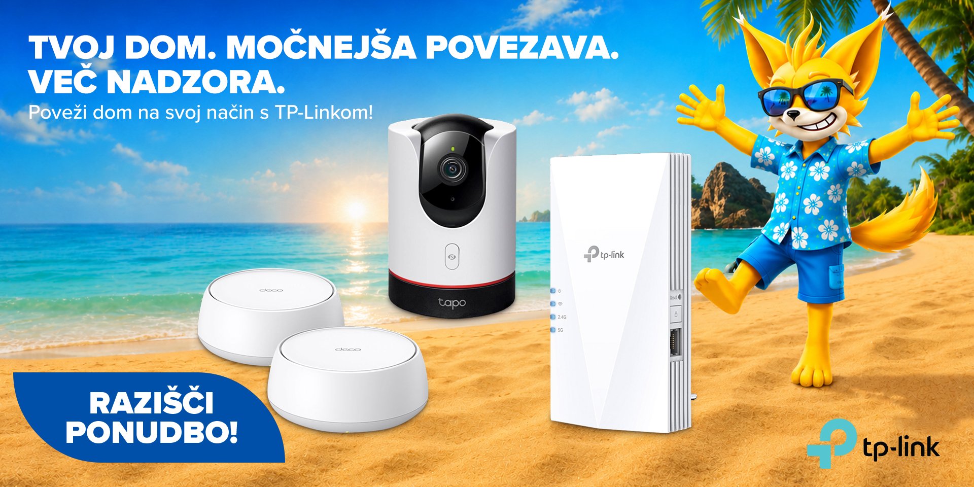 Poletna ponudba omrežne opreme TP-link